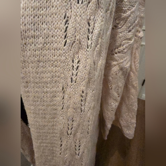 LC Lauren Conrad Long Pointelle Duster Cardigan - Picture 3 of 7